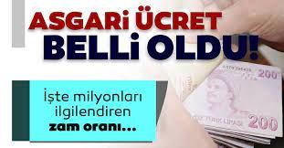 Asgari ücret rakamı belli oldu