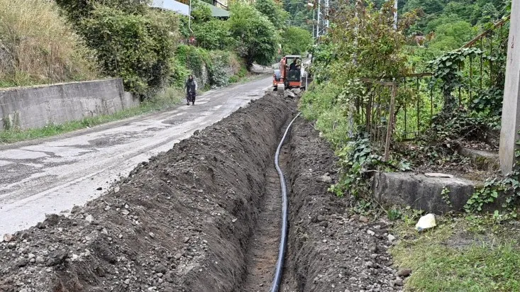 Kavakdere’de içme suyu hattı çalışması sürüyor