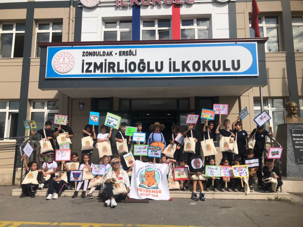 HEYBEMDE KİTAP VAR PROJESİ İZMİRLİOĞLU İLKOKULU’NDA BAŞLADI