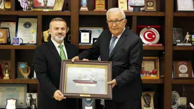 Erdemir genel müdürü başkan Halil Posbıyık’ı ziyaret etti